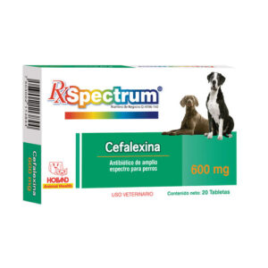 Spectrum Cefalexina 600 mg 20 tabs.